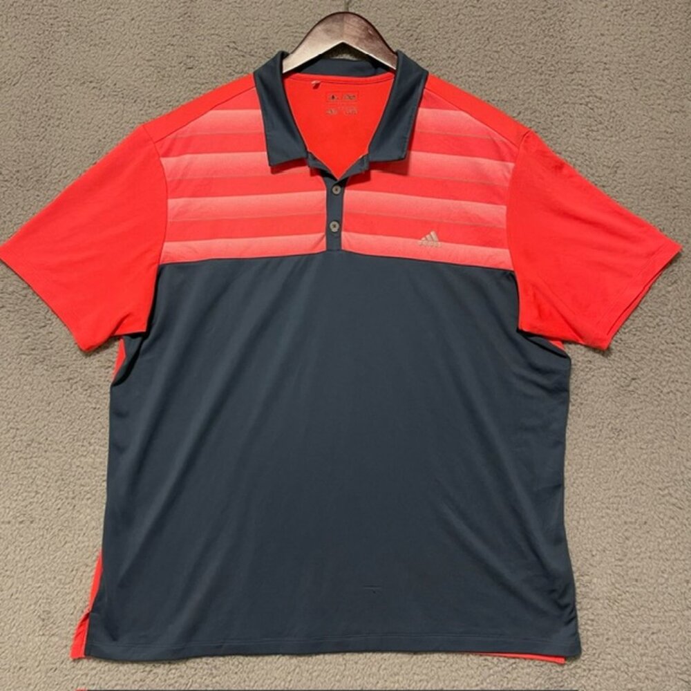 Adidas Shirt Mens XXL 2XL Golf Polo Performance Athleisure Casual Preppy Cool